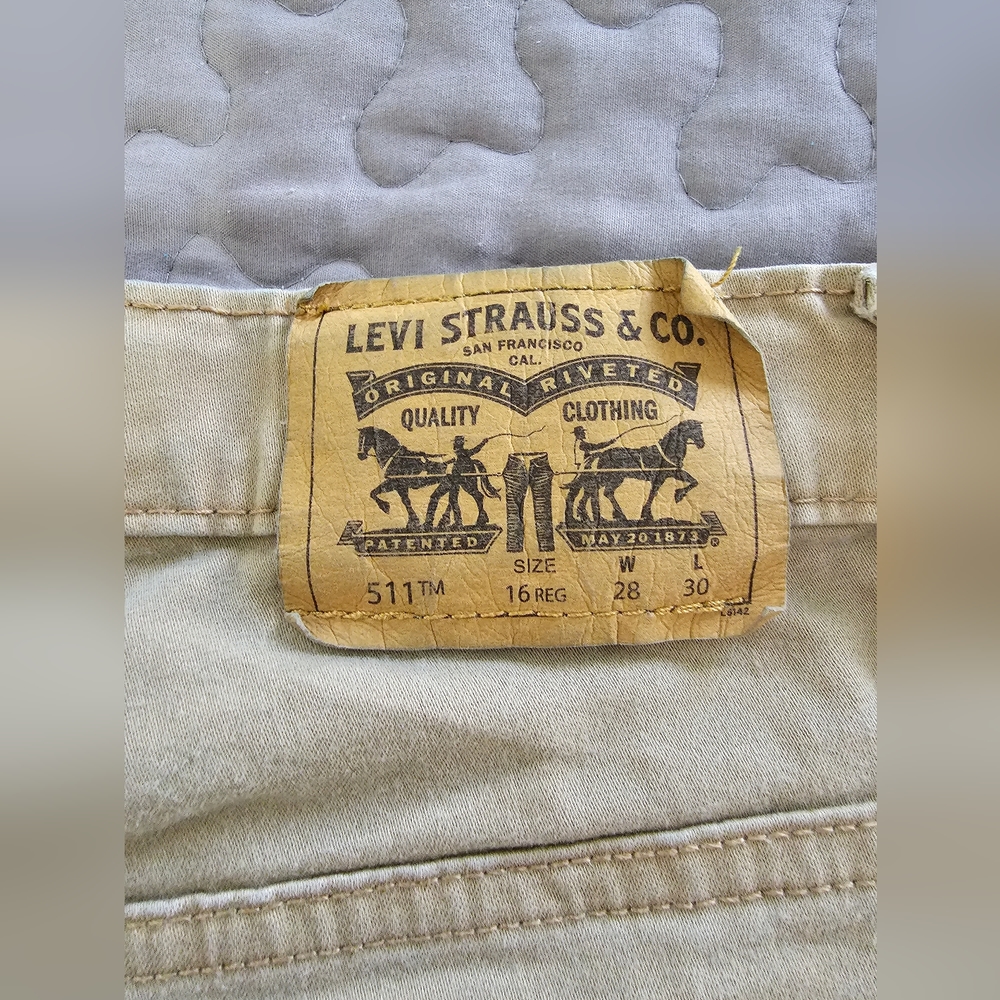 Levi's 511 slim kids beige jeans